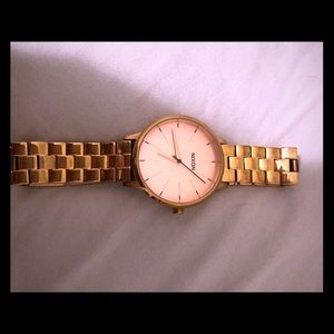 Nixon rose gold Kensington watch